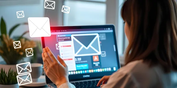 email-marketing-newsletter-concept-woman-using-computer-laptop-sending-online-message-with