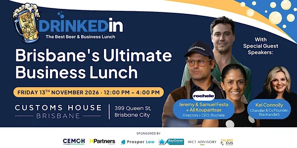 DrinkedIn Returns — Don't Miss Brisbane's Ultimate Business Lunch